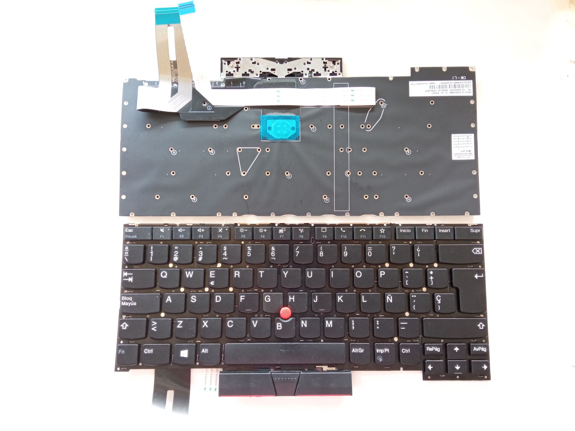 Picture of New Replacement Laptop Keyboard For IBM T14S Generation/T14S/T14S GEN1/ X1 Extreme 3rd Gen BLACK With Point (OEM) SP Layout